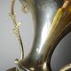 Large decorative onyx and gold metal cassolette, Italy 1960s-70s.