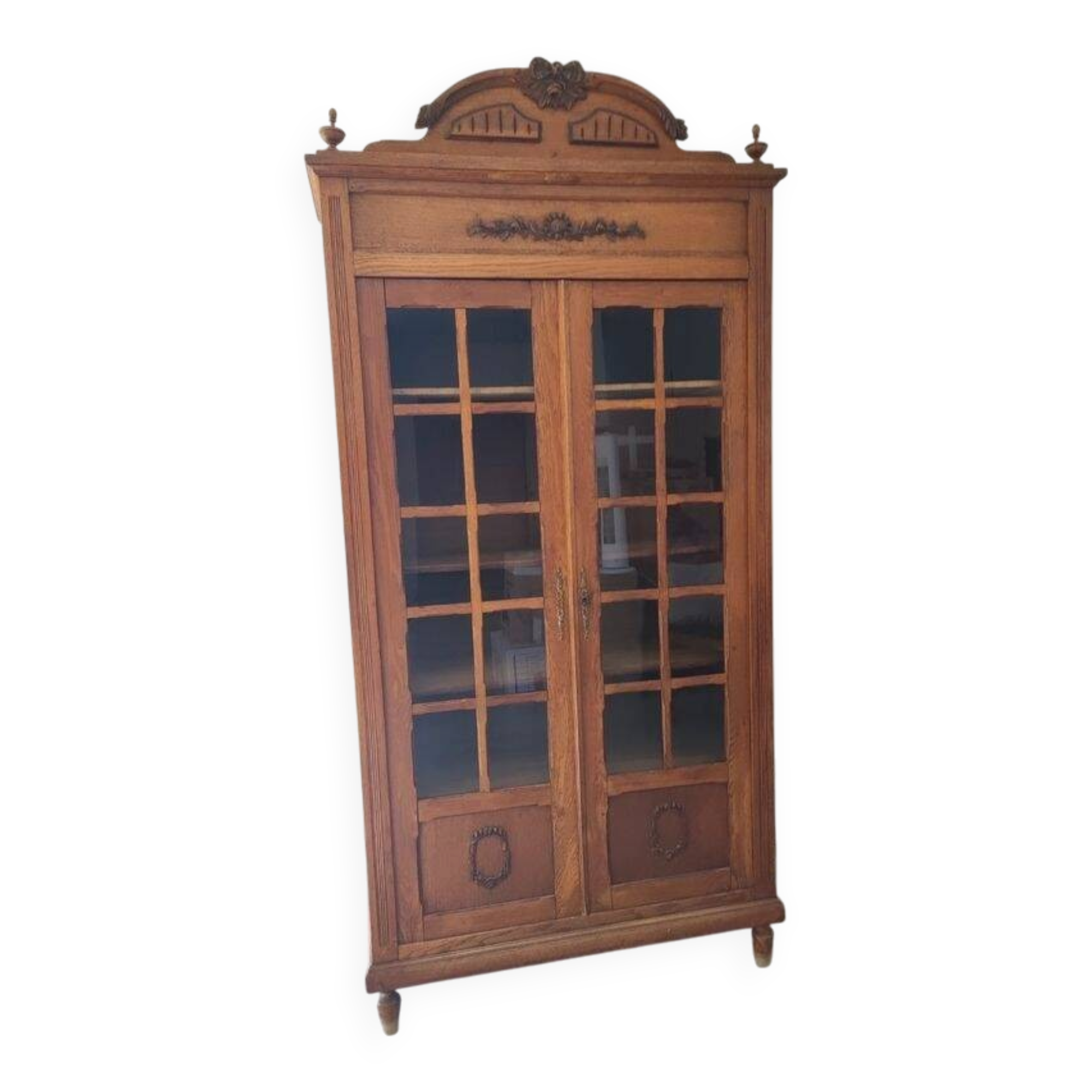 Antique glass cabinet