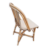 Set of two gray bistro chairs