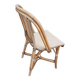 Set of two gray bistro chairs