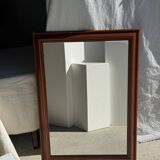 Rectangular mirror with wooden frame 88x62