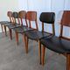 Set of 6 Mix & Match Vintage STOL Kamnik Dining Chairs Yugoslavia 1970s