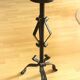 High handmade wrought iron candle holder for larger candles - vintage
