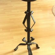 High handmade wrought iron candle holder for larger candles - vintage