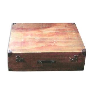 Wooden suitcase