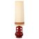 Ceramic Tall Enamelled Lamp in Red Tones Anonymous Artist France Vallauris 1960