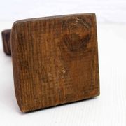 Carved wooden candle holder 1950