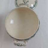 Soup tureen / Vegetable dish in ironstone Watteau Creil and Montereau