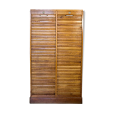 Superb Cabinet double curtain, 40-50 year, solid oak