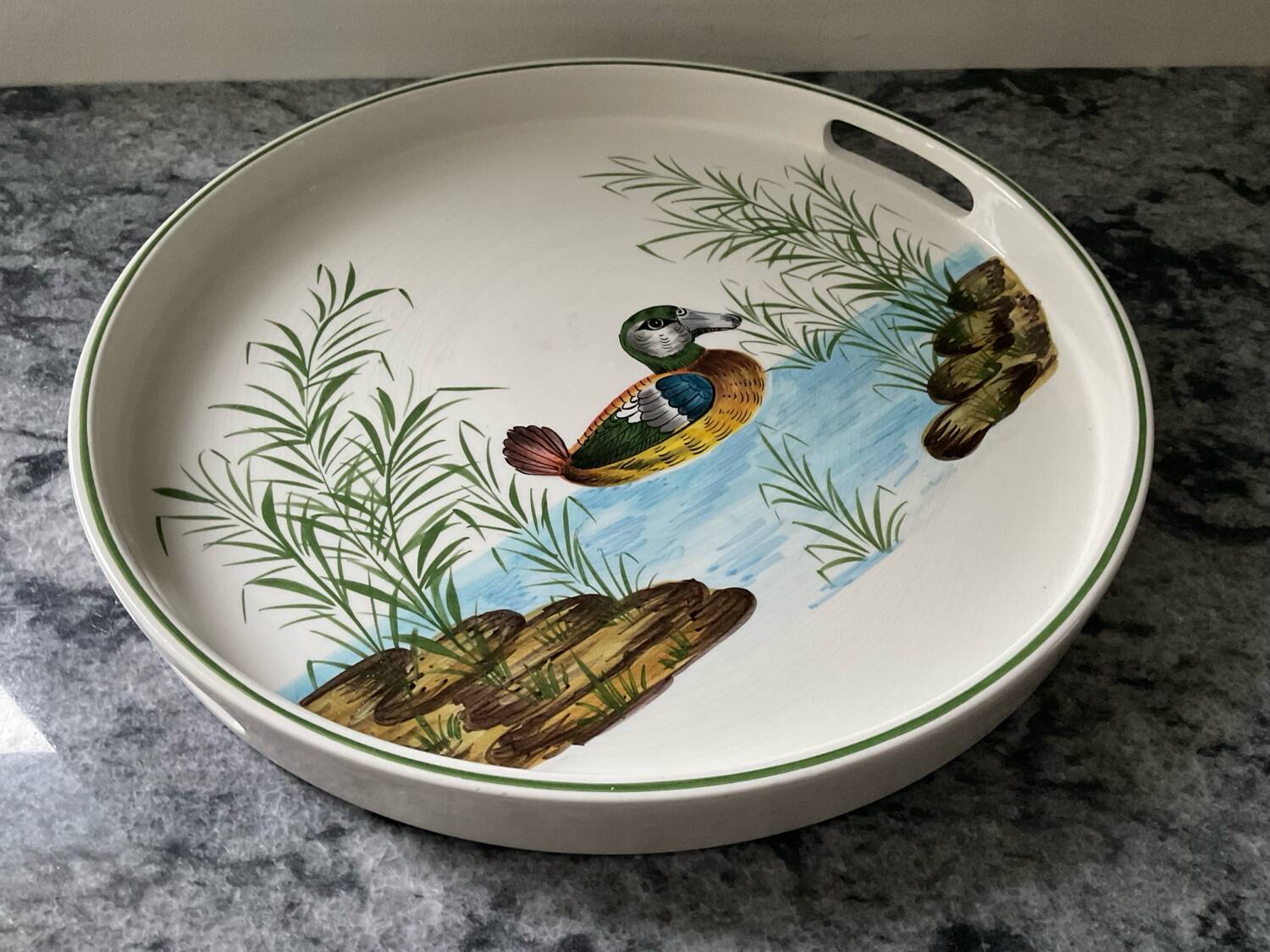 Vintage ceramic plateau from Italy.