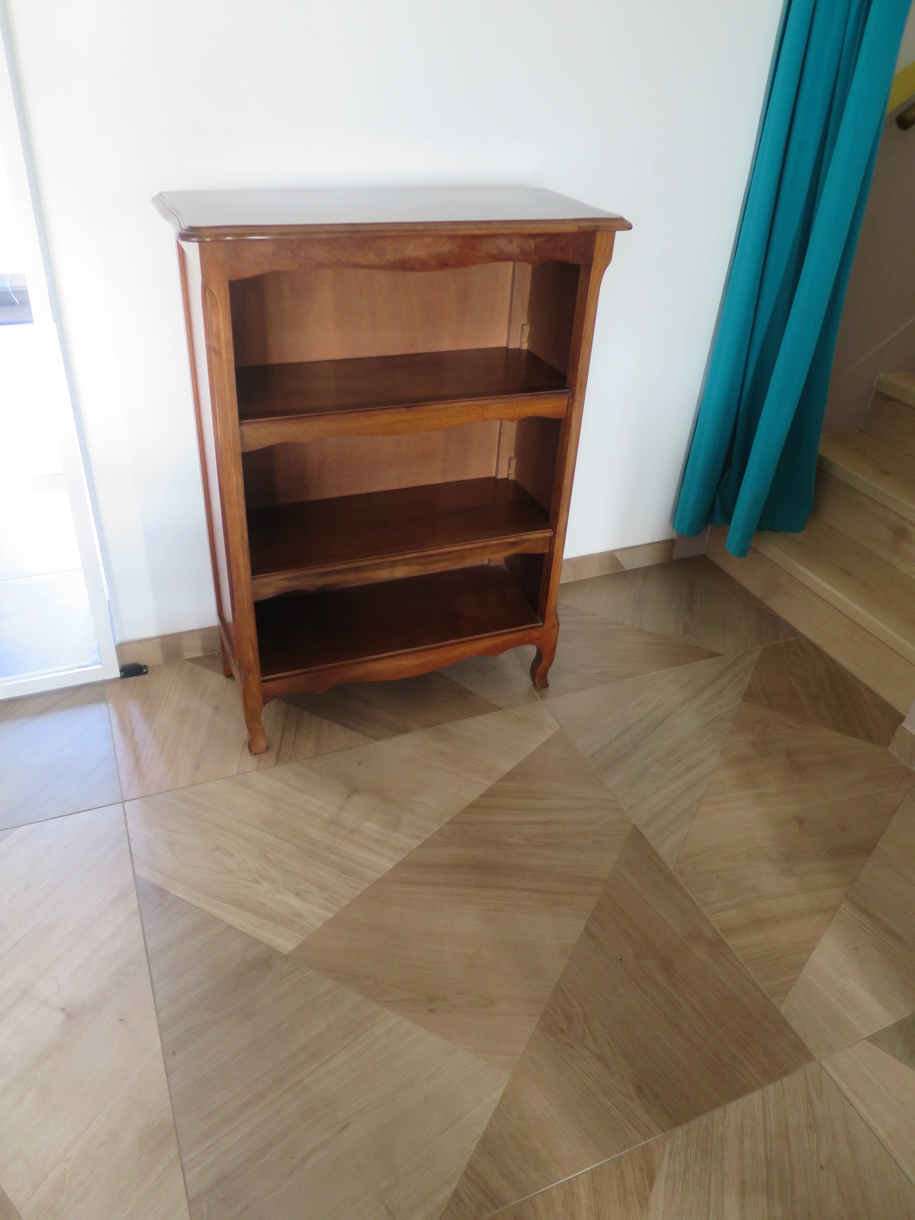 bibus 2 shelves - Small bookcase - Solid wood - Louis XV style