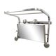 Art deco - coat rack and hat with oxidized mirror