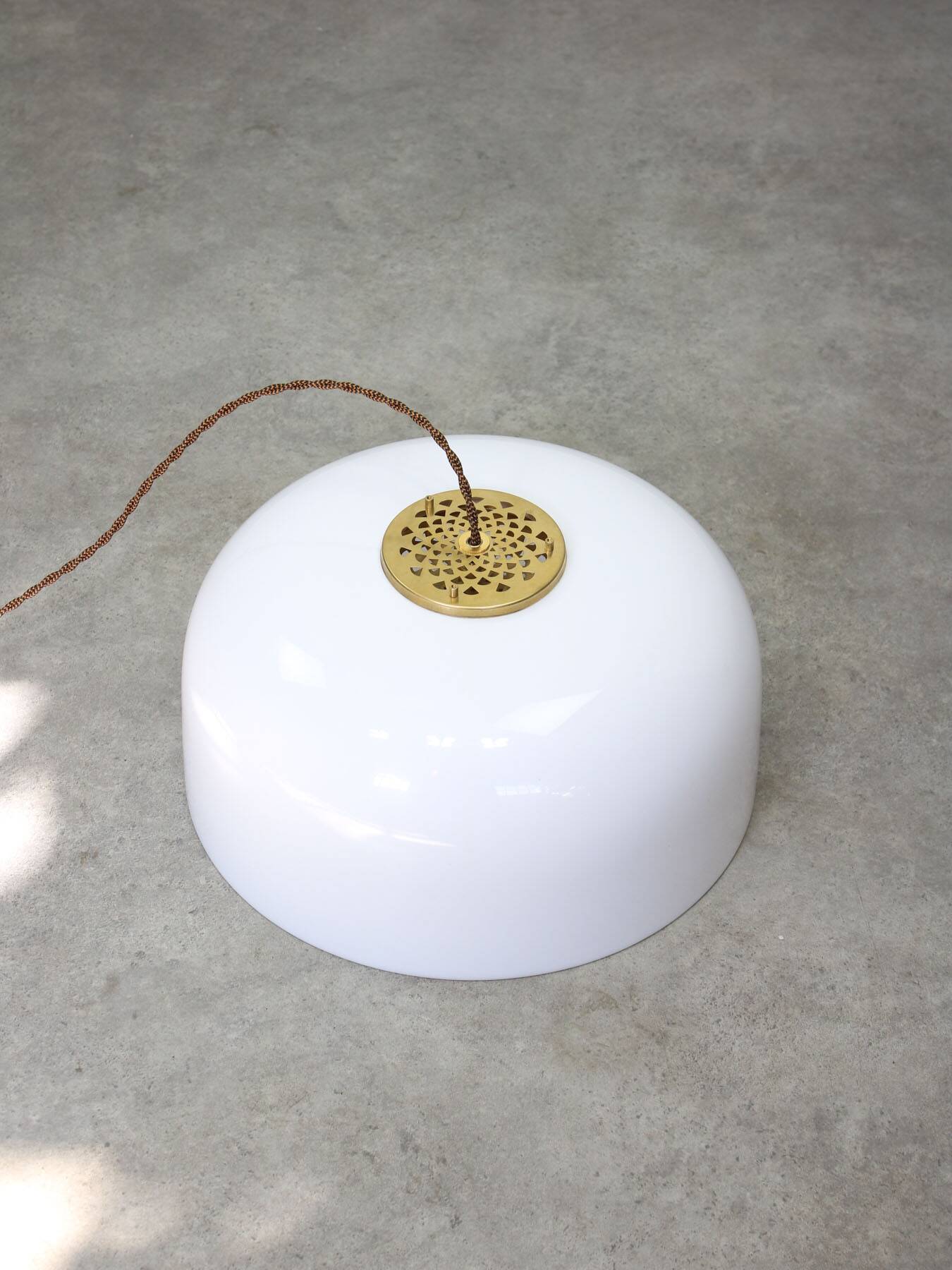 Medusa Pendant by Luigi Massoni for Guzzini in Brass and Plexiglass, 1970s