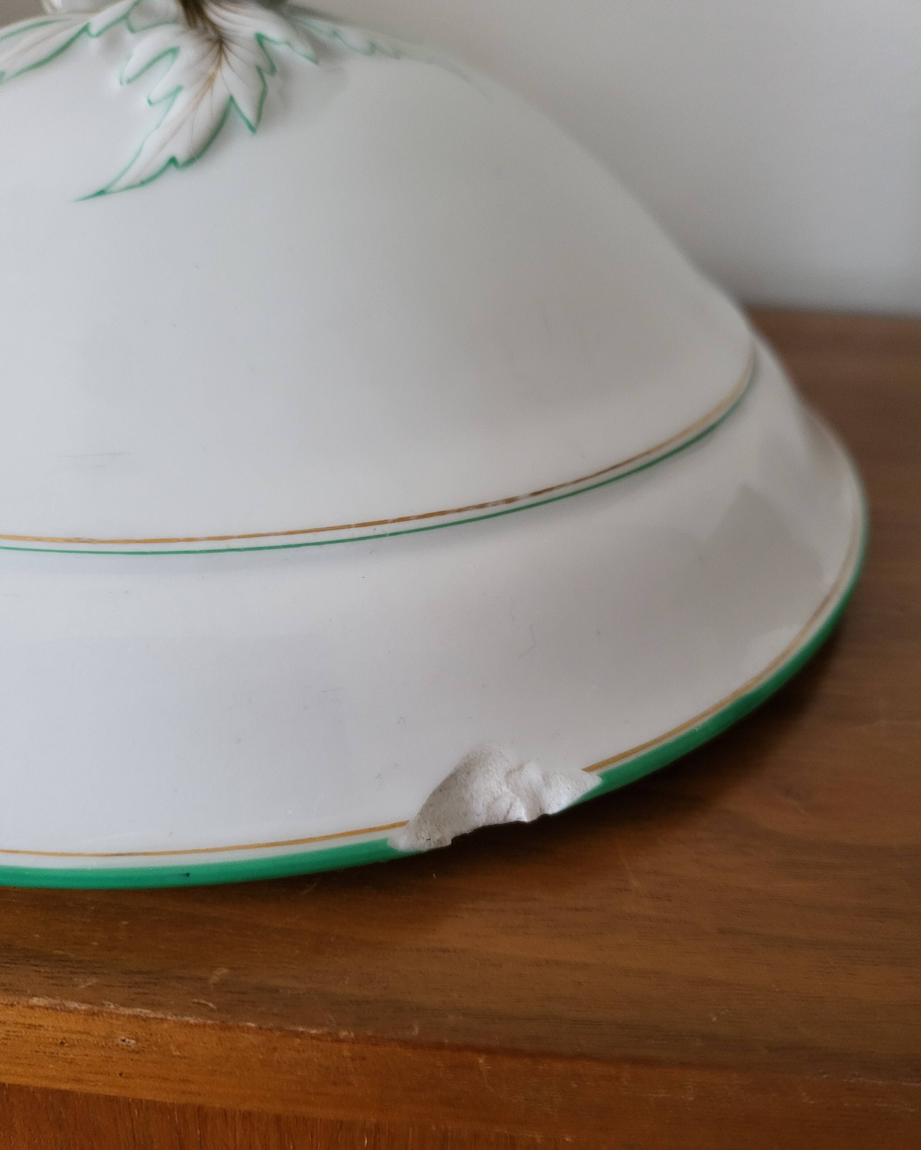 Antique Soup Tureen in Old Paris Porcelain