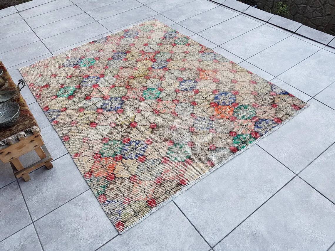 Geeometric Vintage Anatolian Rug sku 1081