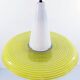 1950s Yellow and Black Glass Vintage Pendant Lamp