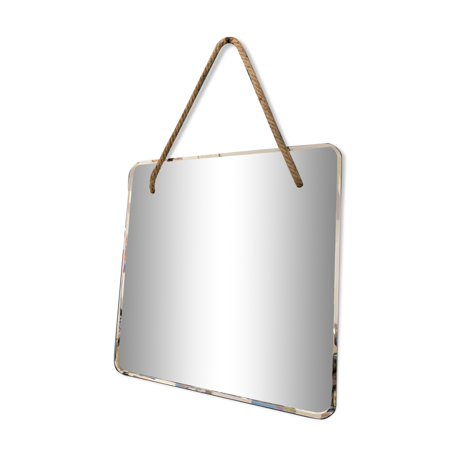 Beveled mirror to hang