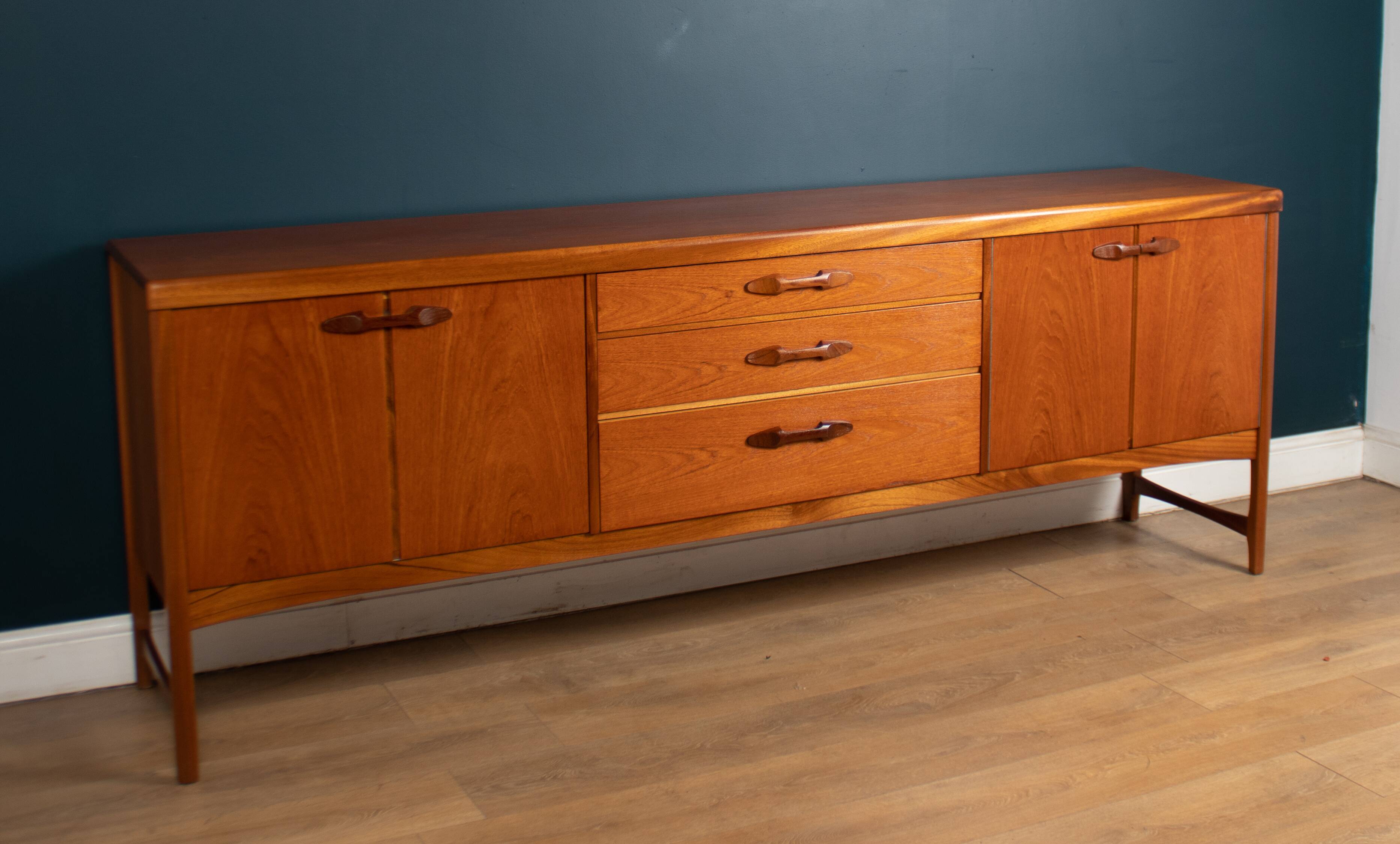 Retro teak 1960s long nathan mid century sideboard