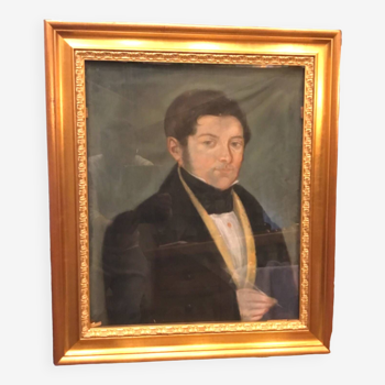 19th century French school.portrait of notable.pastel