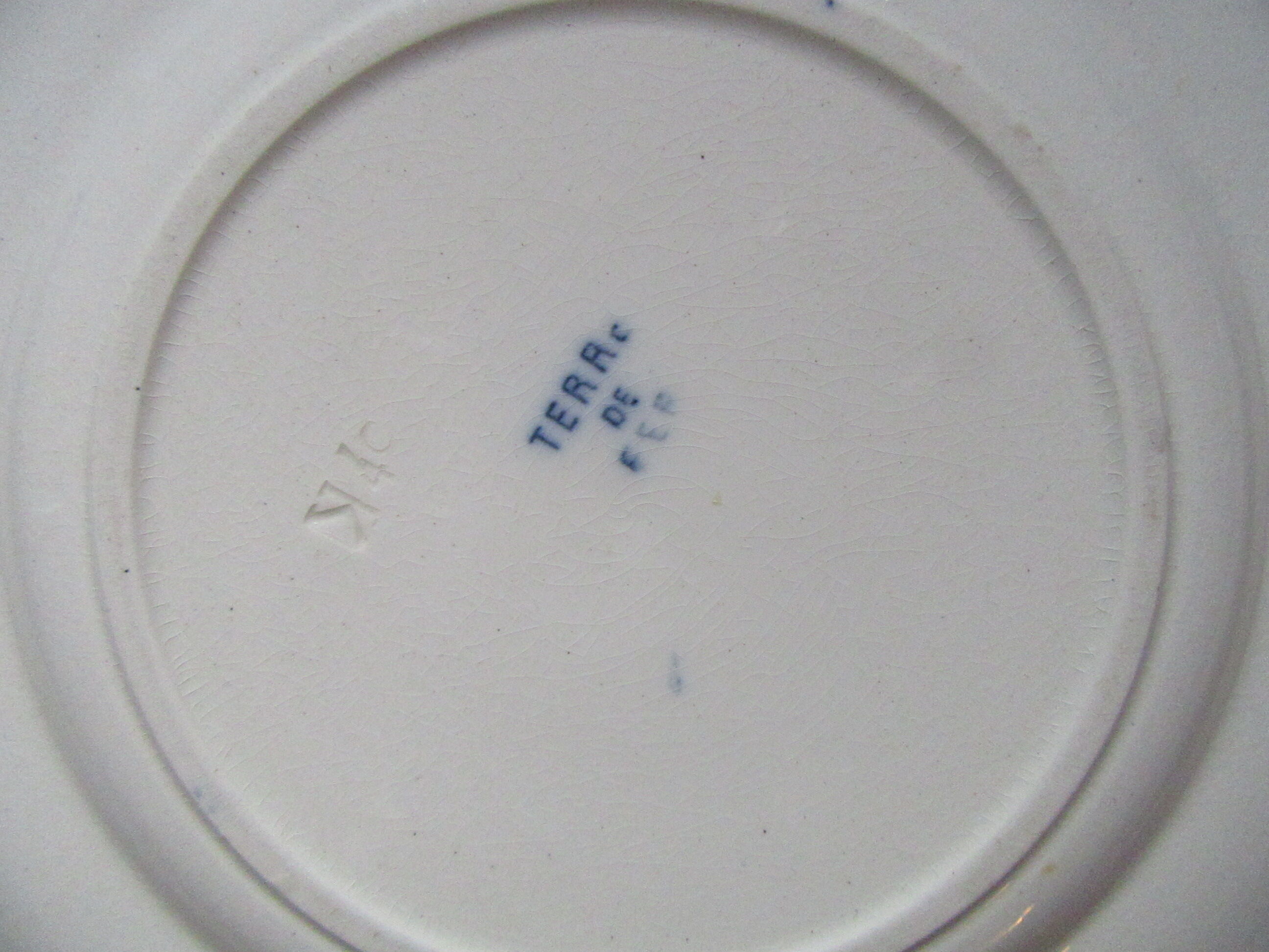 Plates earth fire batch of 6 birds vintage decorations