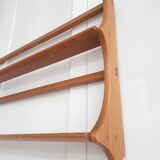 Vintage wall shelf in solid elm by Lucian Ercolani C1960 Ercol