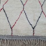 Tapis en laine fait main berbère taille 100 x 200 cm
