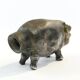 Figurative salt shaker, silver-plated brass, Germany, 19th century