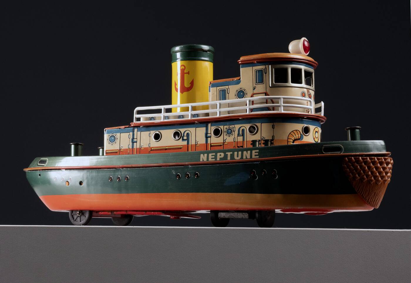 Tin Toy Tugboat, 1960s, Japan