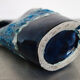 Blue vase fat lava Vallauris sea foam décor 70s