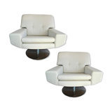 Pair of old Italian chairs around 1970