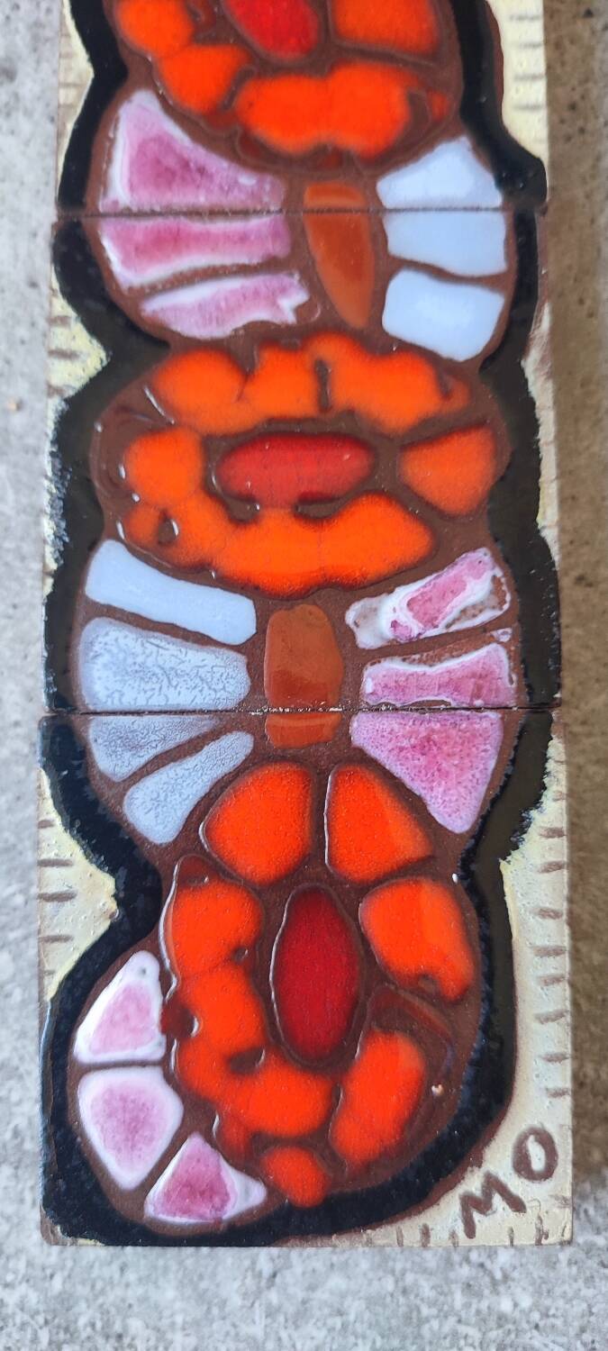 Madeleine Osmont glazed ceramic frieze
