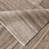 9x13 Brown Beige Large Vintage Rug, 265x399Cm