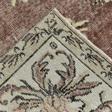 6x10 brown & beige classic antique rug, 192x299cm