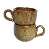 Pair of mugs in sandstone