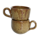 Paire de tasses en grès