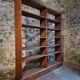Large open shop shelf from an old French store by Chalmette, 1930s.