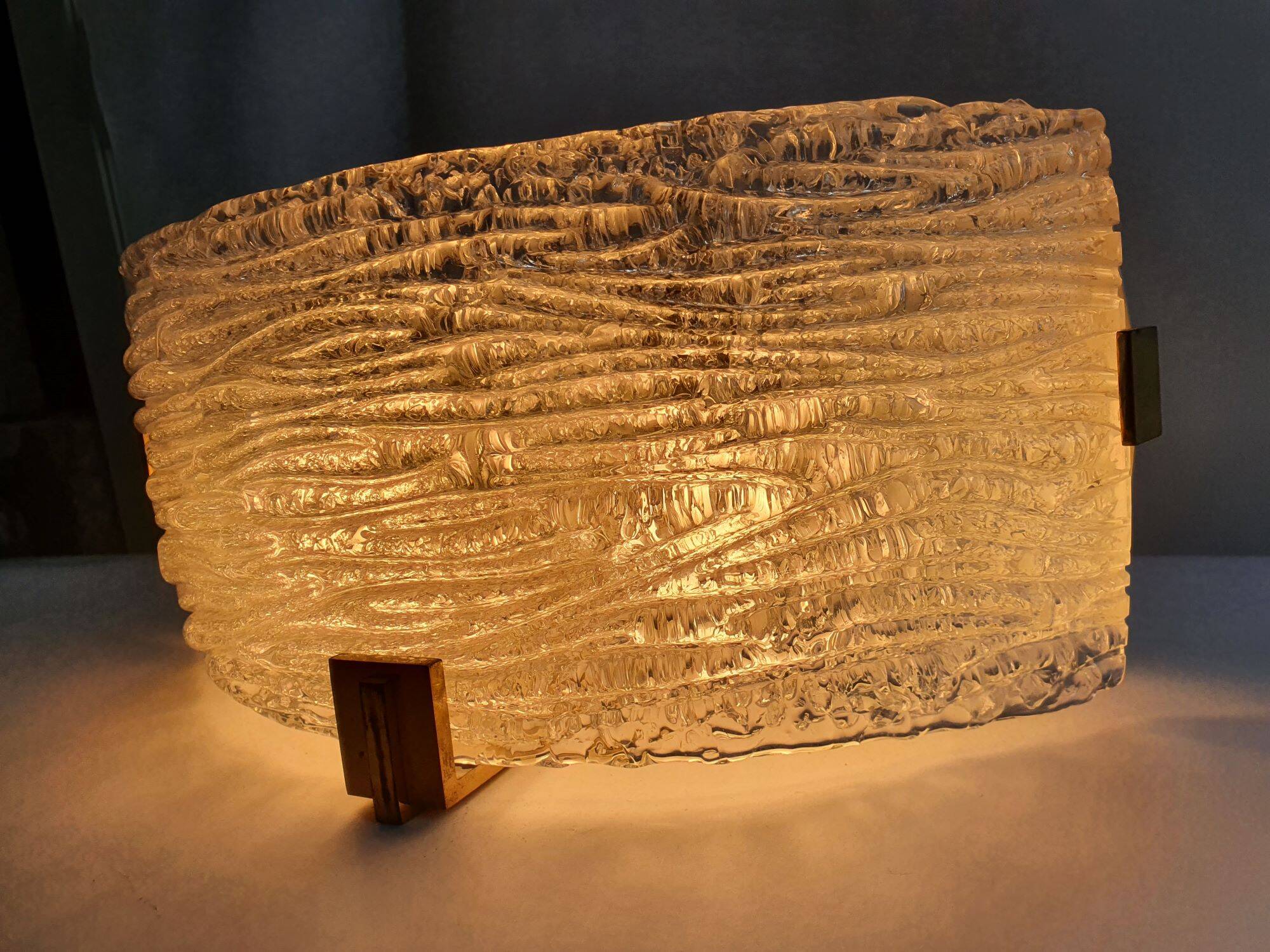 Murano glass wall lamp by Kaiser Leuchten, 1950s
