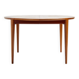 Restored teak dining table by henry rosengren hansen for brande møbelindustri mk9477
