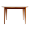 Restored teak dining table by henry rosengren hansen for brande møbelindustri mk9477