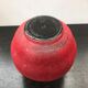 Ancient vase ball art deco glass opalin black - deco red vintage