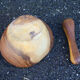 Rustic olive wood mortar