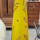 Very large sculptural vintage floor lamp in exotic tropical style.