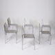 Ensemble de chaises en aluminium, Belgique 1980s