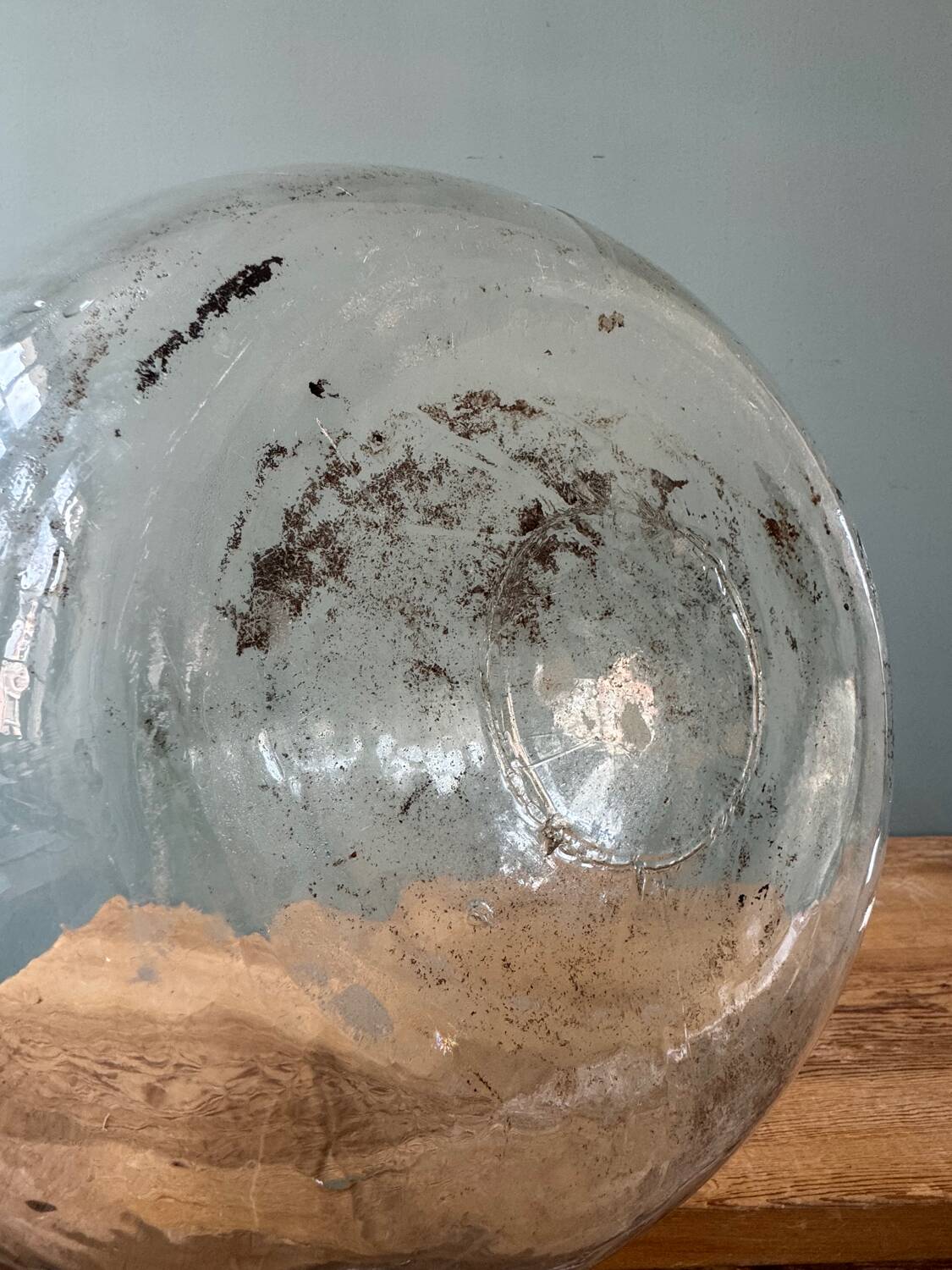 Old transparent Dame Jeanne 30L