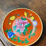 Decorative porcelain and brass plate