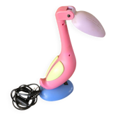 Lampe toucan, flamant rose vintage,