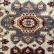 Antique handmade Caucasian wool carpet from Dagestan, 20th century