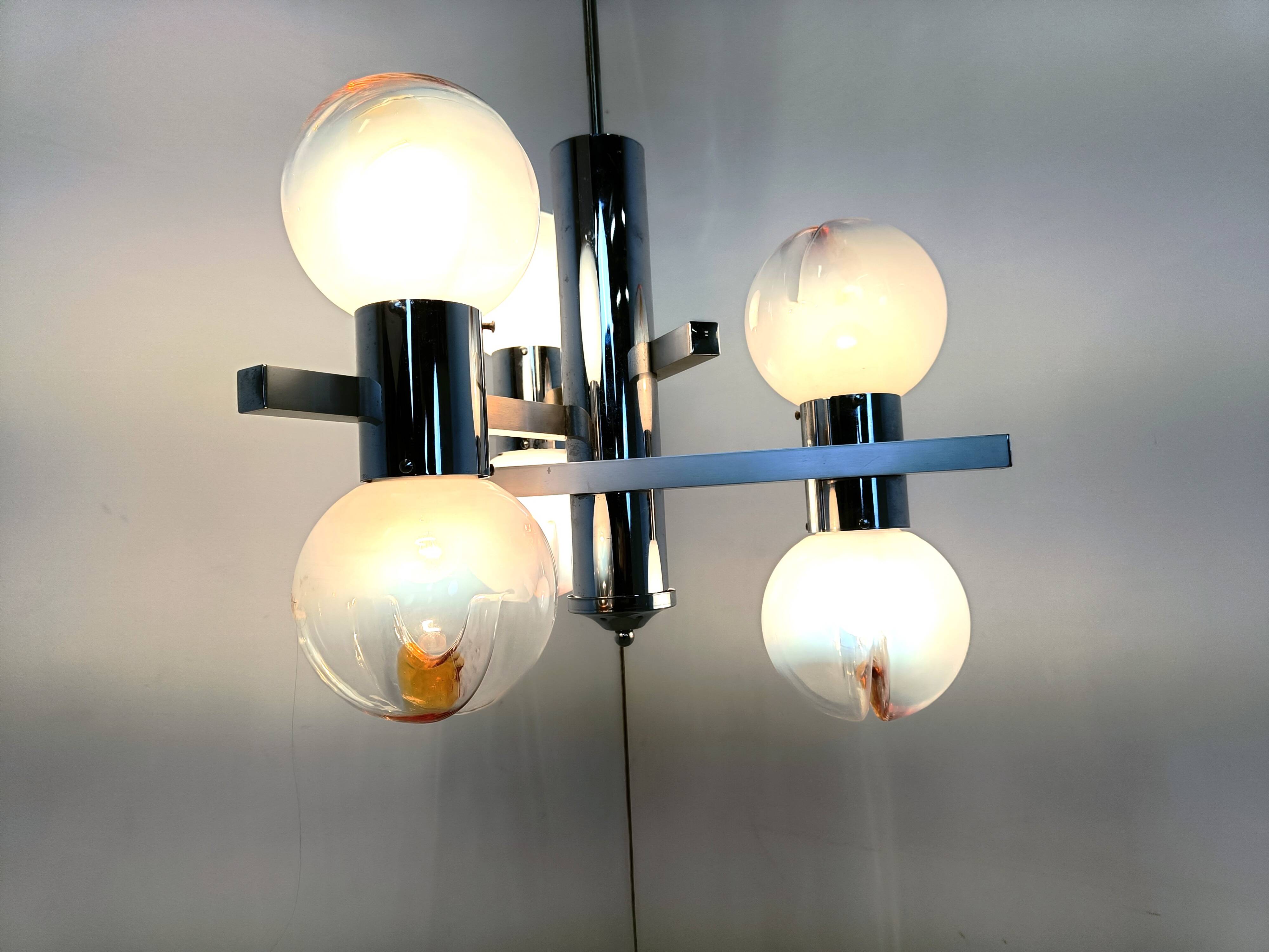 Vintage Mazzega chandelier, 1960s