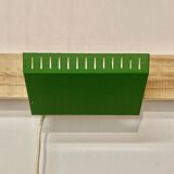 Green swivel wall lamp Scandinavian design 1950.