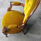 Two "victorien" style chairs